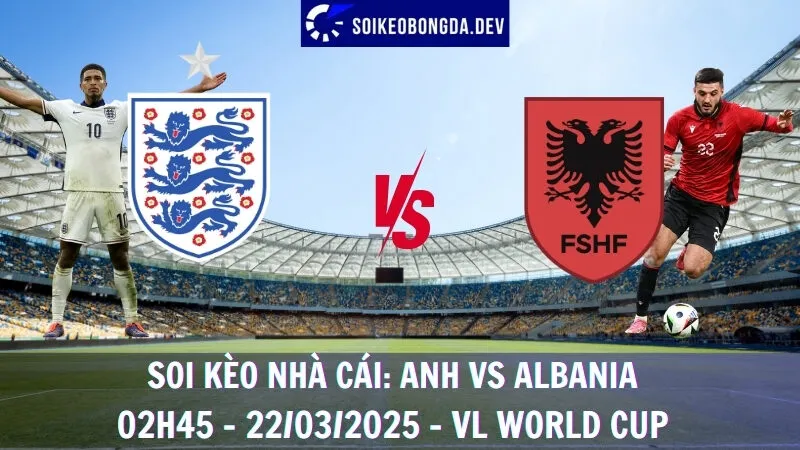 Soi kèo nhà cái Anh vs Albania - 02h45 - 22/03/2025 - VL World Cup 1 Soi kèo nhà cái Anh vs Albania - 02h45 - 22/03/2025 - VL World Cup